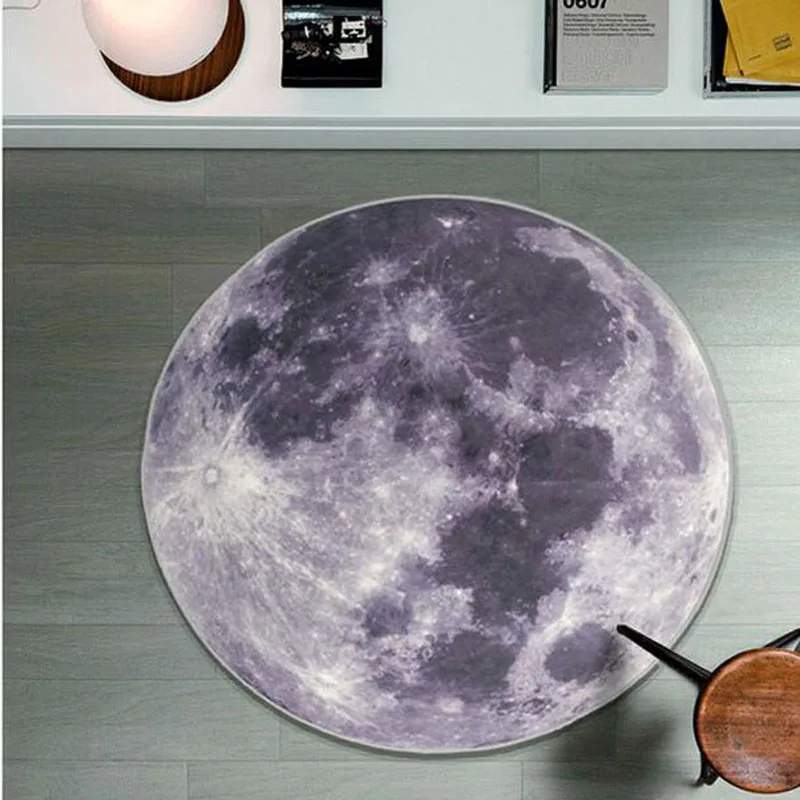 3D Earth Round Mat 80/100/120CM Parlor Hallway Moon Carpet Computer Chair Mat Kids Room Living Room Rugs For Coatroom Decoration 3D Earth Round Mat 80/100/120CM Parlor Hallway Moon Carpet Computer Chair Mat Kids Room Living Room Rugs For Coatroom Decoration
