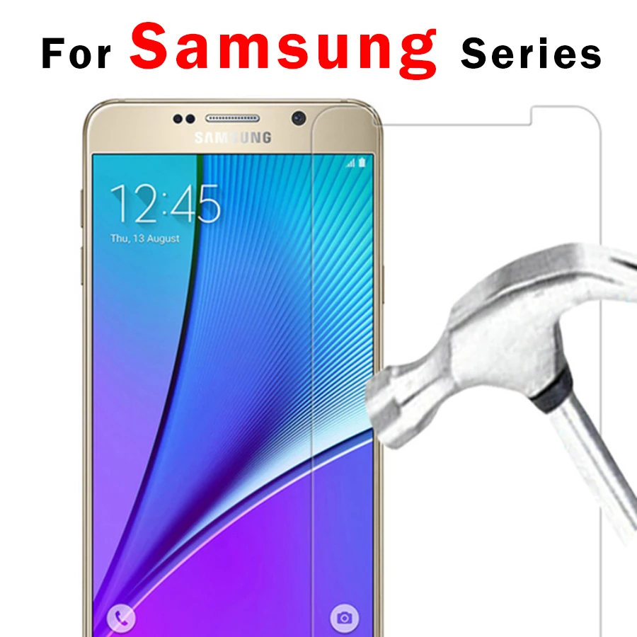 protective glass on for samsung note5 phone galaxy note4 note3 note2 screenprotector tempered glas tremp protection 5 4 3 | Мобильные