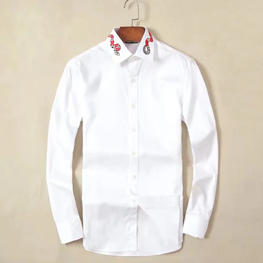 DUYOU Мужская однотонная Повседневная рубашка мужская брендовая одежда рубашка с длинными рукавами Мужская рубашка наивысшего качества из чистого хлопка плюс размер DY2127 - Цвет: Белый