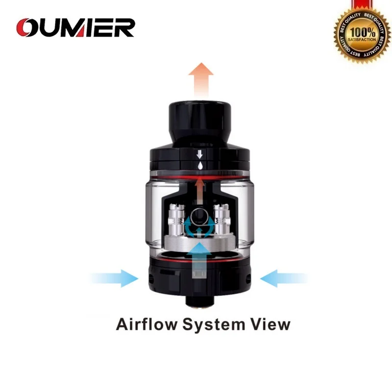 Атомайзер для электронных сигарет оригинал OUMIER BOMBUS RTA Vape Tank 510 наполнитель сверху