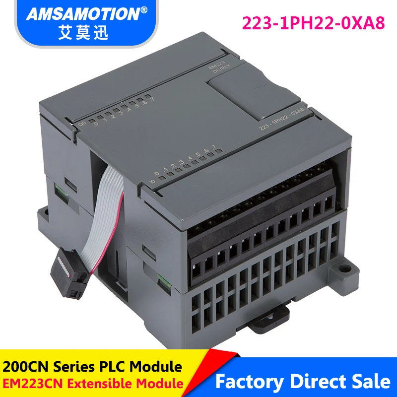 Подходящий цифровой модуль Siemens 8I/8O РЕЛЕЙНЫЙ ТИП EM223 6ES7 223 1PH22 0XA8 расширения 16I/16O 1PL22