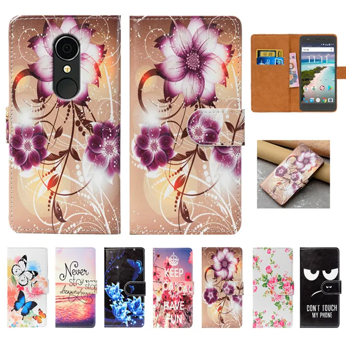 

For Senseit T250 Case High Quality Pu Leather 5.2" Print Flip Wallet Case Back Cover Book Case For Senseit T250 Cases