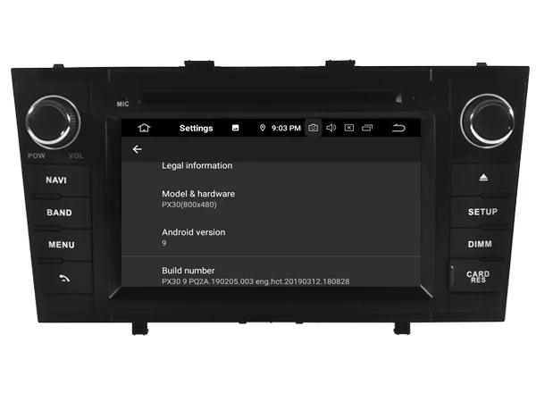 Sale Navirider autoradio gps navigation android 9.0 car radio Player for TOYOTA AVENSIS 2008-2013 head unit stereo AUTO accessories 5