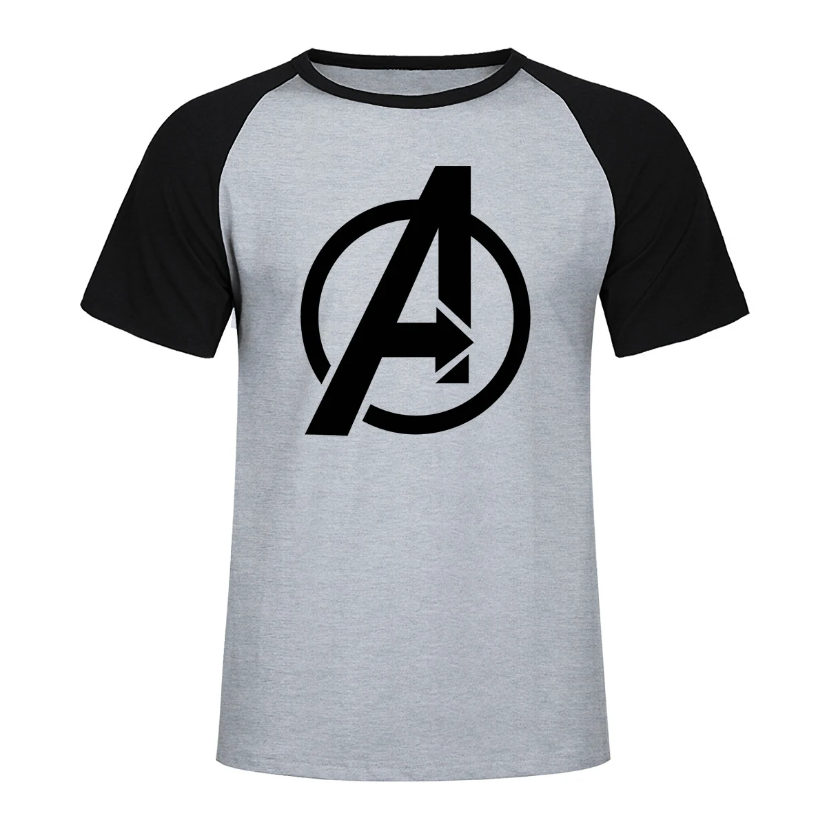 

2019 Summer New Marvel Avengers Men Raglan T Shirt Avengers Logo Tshirt Infinity Symbol T-shirt Fashion Casual Superhero Clothes