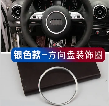 

Aluminum car steering wheel sticker car interior decoration for Audi A1 A6 A5 A7 A3 A4 Q3 Q5 S3 S5 S7 TT