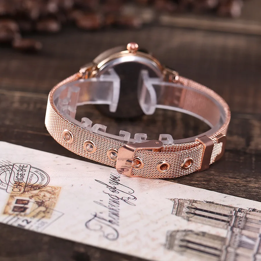 Женские повседневные Простые маленькие кварцевые часы reloj mujer из нержавеющей