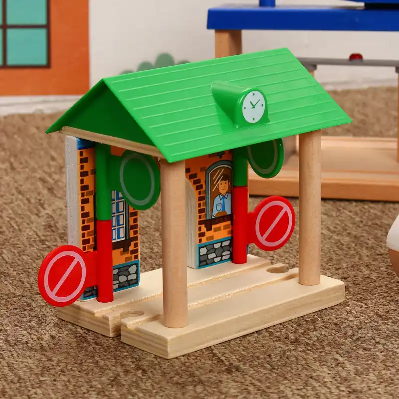 Airport Signal Tower Ferris Wheel Airplane Wooden Station