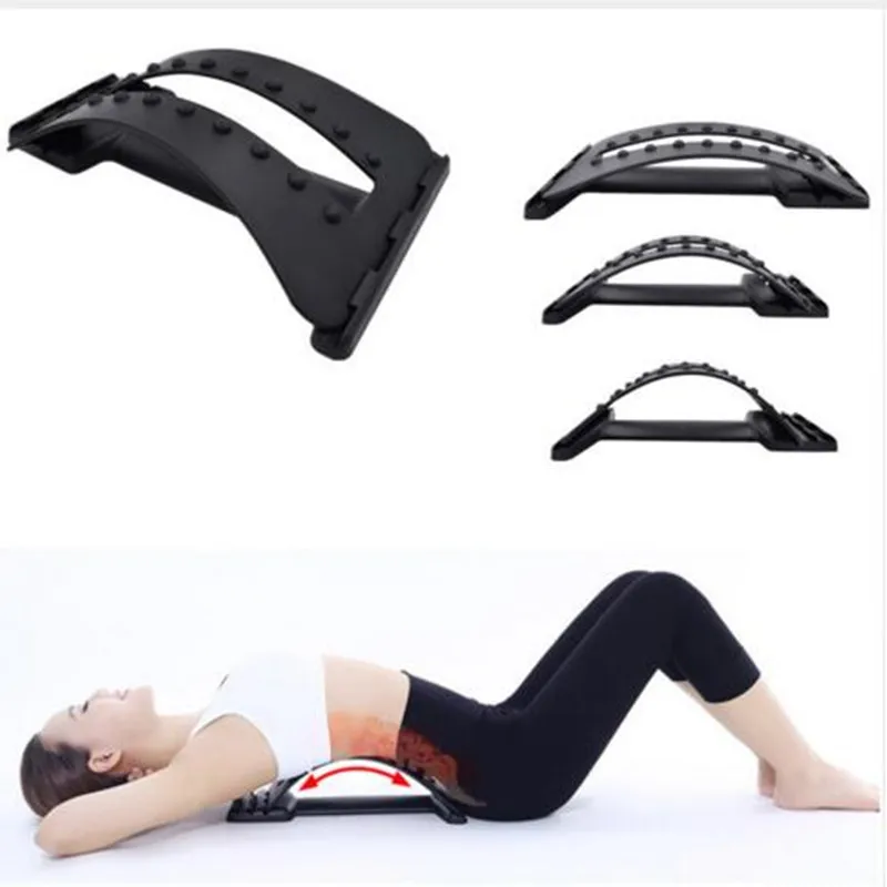 

Back Massage Stretcher Fitness Equipment Stretch Relax Mate Stretcher Lumbar Support Spine Pain Relief Chiropractic