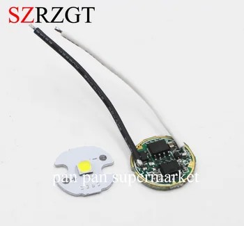 

10pcs CREE 10W XPL XP-L V5 V6 Led Emitter Light WHITE Diode Chip 16MM Aluminum PCB+Input 16mm 3.7V LED driver