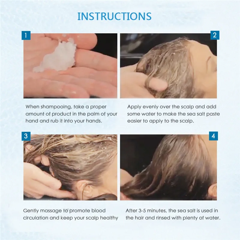 1 морская соль Шампунь против перхоти крем контроль масло снимает зуд анти-клещи шампуни для волос уход за волосами баланс масло секреция чистая