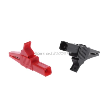 

30A 84mm Copper Alligator Clip Cable Wire Battery Crocodile Clips Electrical Clamp Tester Probe Car Double-ended Best