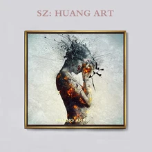 Hand Painted Female Nude Paintings Naked Women Figure Pictures Modern Home Decor Explosive head Sexy Woman female nude