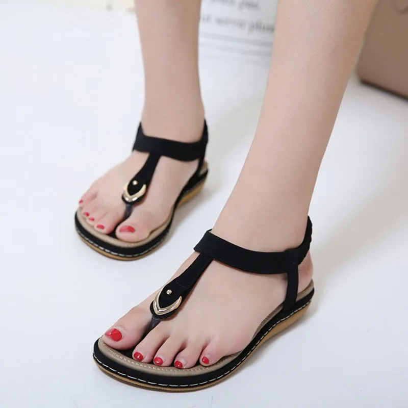 

35-42 Summer Sandals Women Comfortable 2018 Summer Women Sandals Flat Big Size Flip Flops Leisure Shoes Women