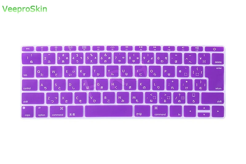 Японский для Macbook New Pro 1" A1708 силиконовый чехол для клавиатуры(версия, без сенсорной панели) для Mac 12" A1534 JP Версия