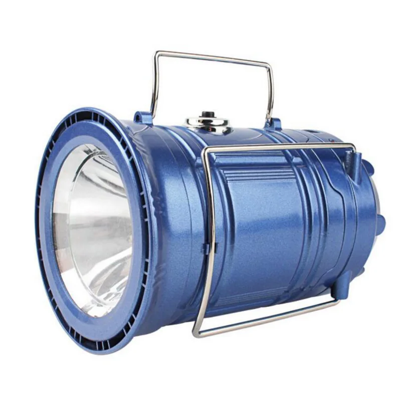Free Shipping Camping Lamp Tent Light Lantern Solar Power USB Portable Rechargeable LED Flashlight 