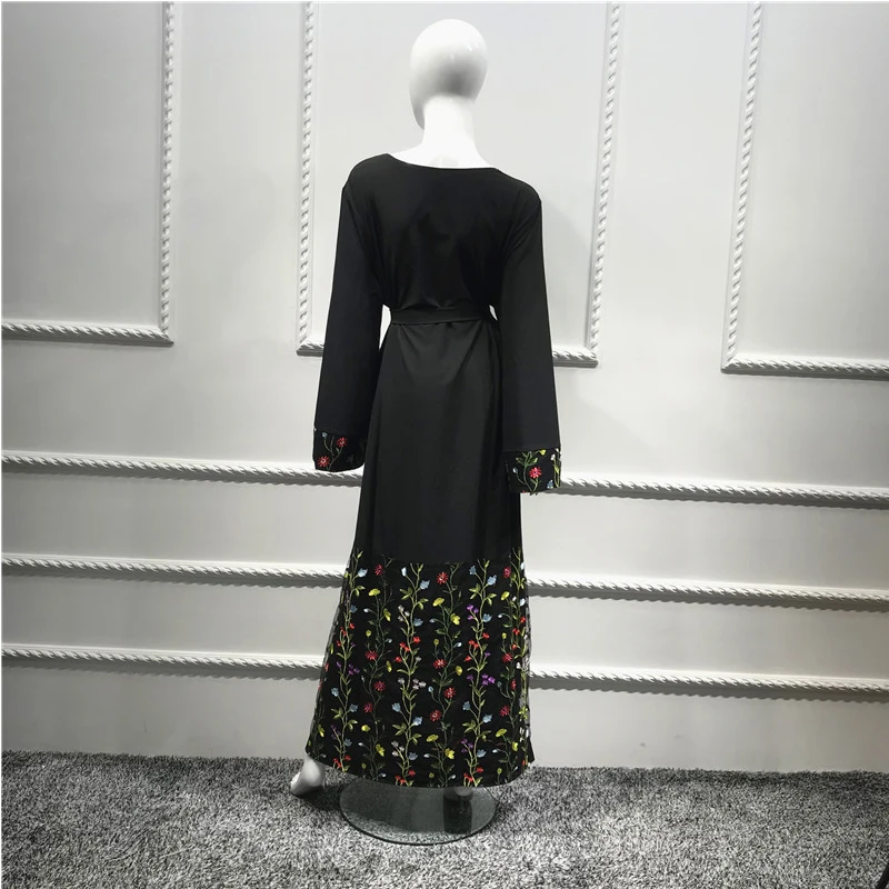 Платье макси MISSJOY женское с рукавами фонариками и цветочной
