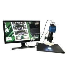 Автофокус 1080 PHDMI широкоформатный микроскоп камера+ 3D боковая Регулируемая большая Область обзора 10X-180X увеличительный объектив видео микроскоп