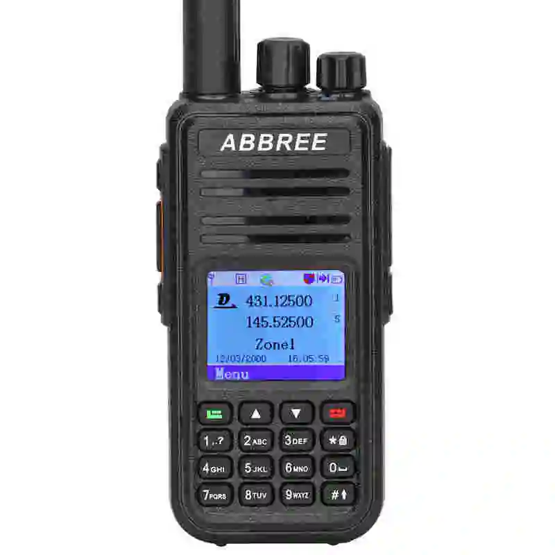 ABBREE AR-UV380(gps) рация Двухдиапазонная Любительская DMR Tier II VHF/UHF 136-174 Mhz/400-480 Mhz DM-380 цифровая портативная рация - Цвет: No GPS