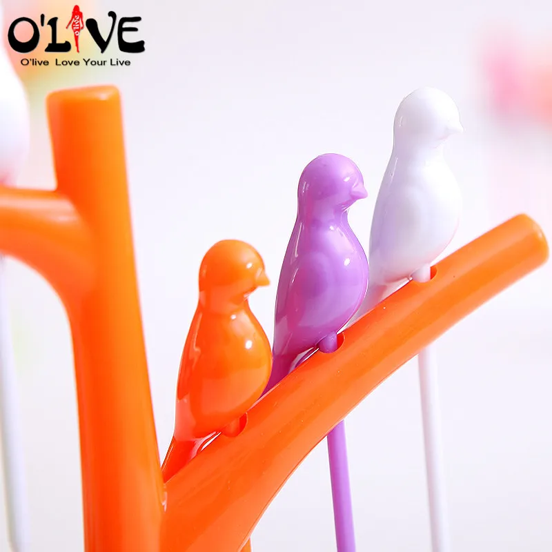 Branch Bird Fruit Fork Mini Cartoon Children Snack Cake Dessert Food Pick Toothpick Bento Lunches Party Decor fruit fork food picks food toothpicks