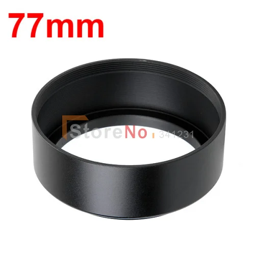 2pcs 77mm Standard Metal Lens Hood For Filter Thread Lens 70200 / 24