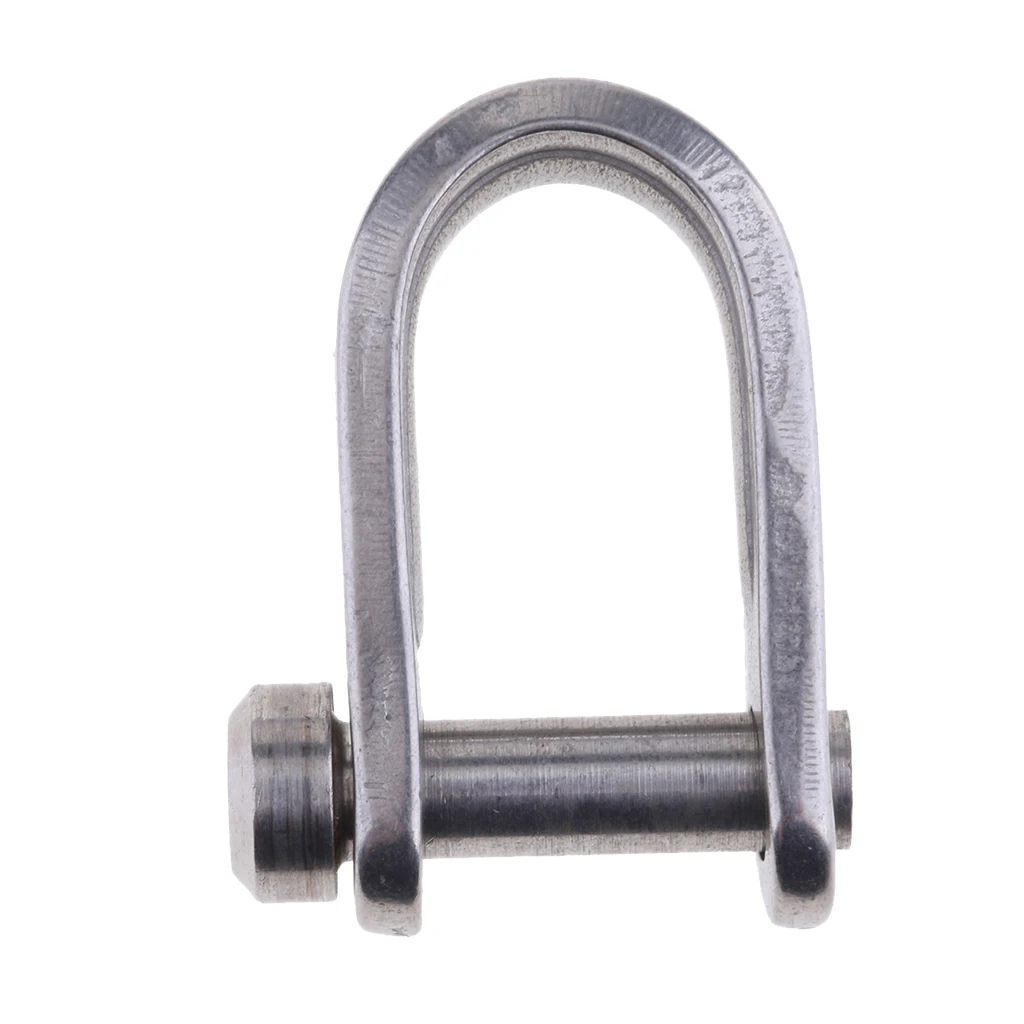 1 Pcs 316 Stainless Steel D Shape Shackle Screw Pin For Marine Shade Sail Boat Shade Sail Etc 7mm D Shackle