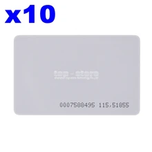 DIYSECUR 10 шт. 125 кГц RFID ID карта 0,8 мм для контроля доступа и использования часов времени
