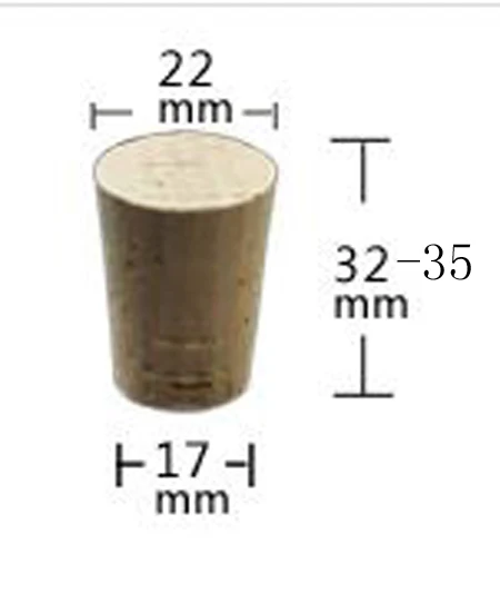 GUH 20 шт./лот вино из натурального дерева пробки Пробка для бутылки пробки прочный конус формы бутылки винные пробки крышки - Цвет: 17X22X32mm Cone Type