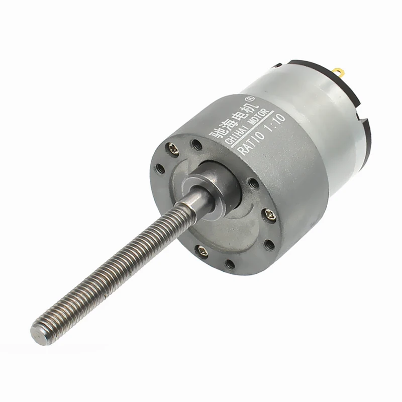 

GM37-520 permanent magnet DC screw shaft motor, metal gear motor, thread motor, 12V24V all-metal gear motor,,CW/CCW