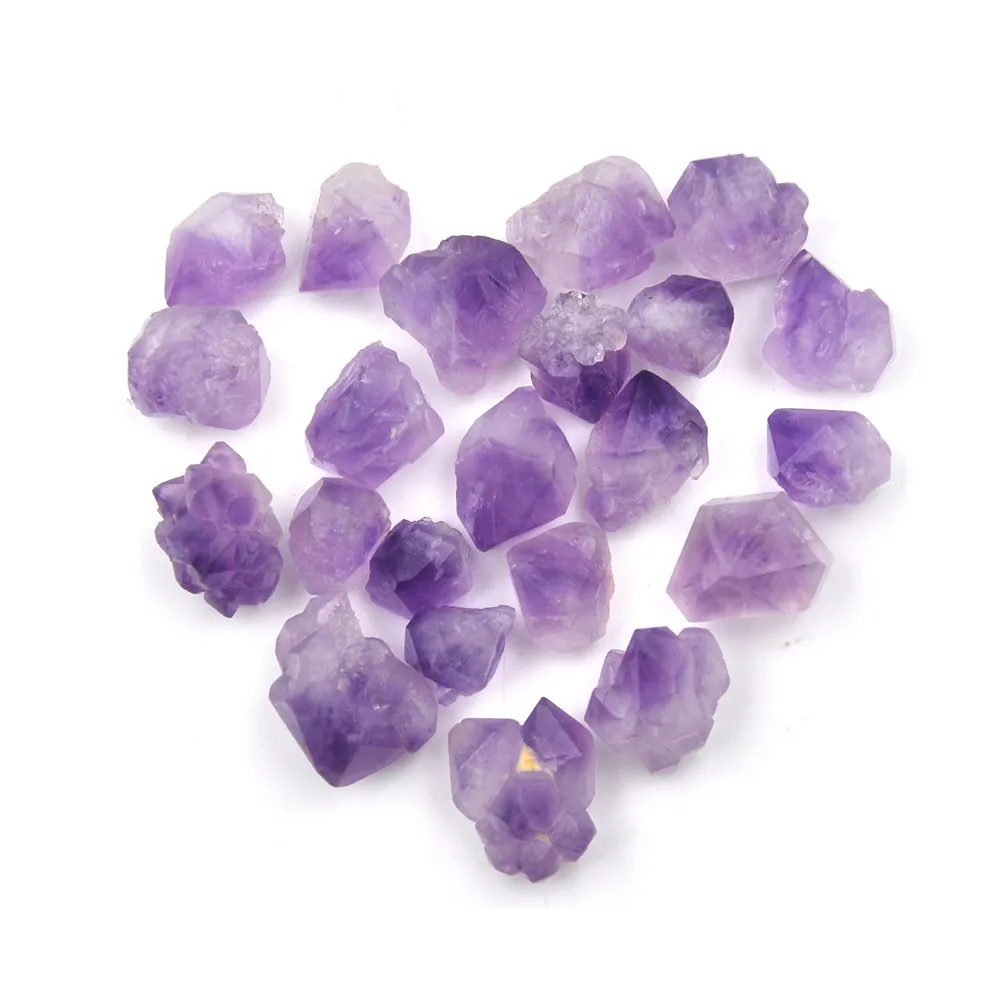 5 шт. натуральный шестиугольный кристалл Кварцевый Целительный флюоритовая палочка камень фиолетовый драгоценный камень натуральный аметист один кристалл Прямая поставка