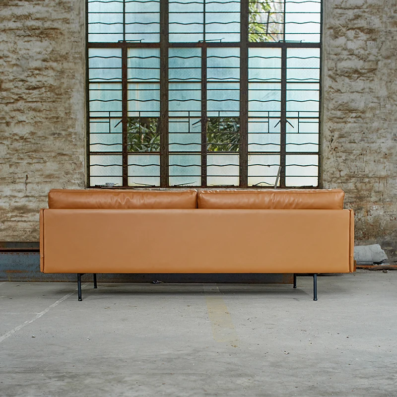 Современный кожаный диван для гостиной