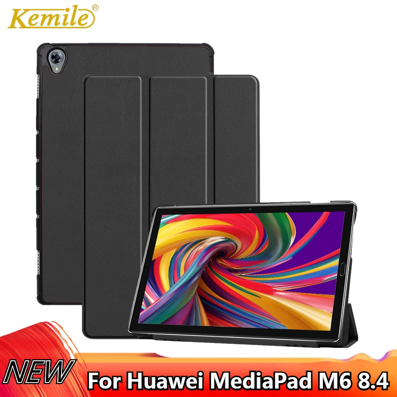 Чехол Kemile для планшета Huawei Mediapad M6 8 4 дюйма Тонкий Магнитный смарт чехол 2019|Чехлы