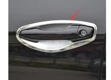 For HYUNDAI SANTA FE IX45 2013 2014 Chrome Door Handle Bowl Cover Trim