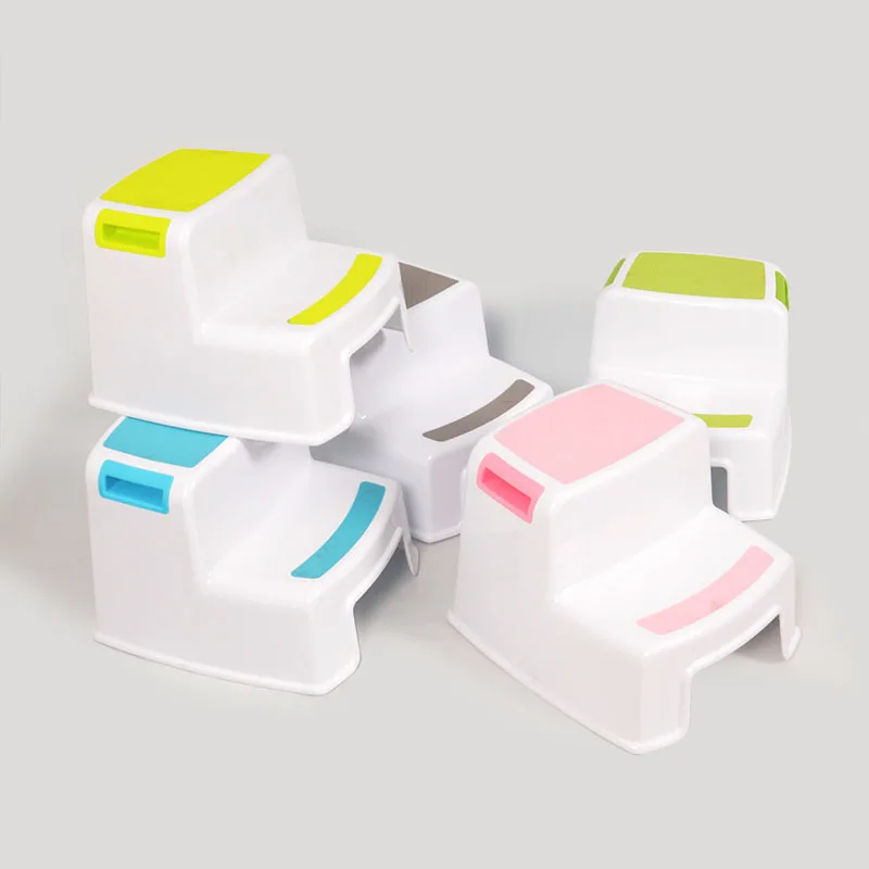 

Children's Plastic Stool Baby's Small Stools Bathroom Stool Ladder Stool Footstool Kids Furniture Bathroom Skid Proof