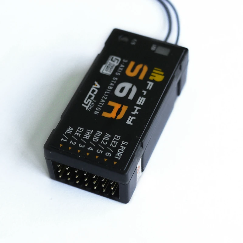 Приемник Frsky S6R 6ch со встроенным 3 осевым гироскопом и ускорением|frsky receiver|receiver frsky |
