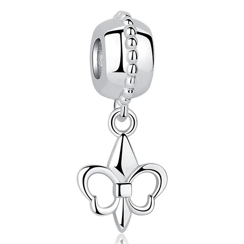 PBLY1453 Аутентичные стерлингового серебра 925 Шарм Fit Pandora браслет DIY Перо крылья, Корона сердце Талисманы Бусины для изготовления ювелирных изделий - Цвет: PBLY1453