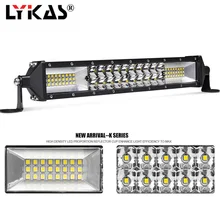 LYKAS 11 Inch Offroad Light Bar 20W 40W 60W Combo Beam Car Led Work Light for Driving Off-Road Truck SUV ATV Tractor Boat 12 24V