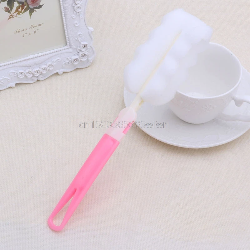Детская Бутылочка губка щетка для новорожденных кормление молочные бутылки соски щетка для чистки# HC6U# Прямая поставка