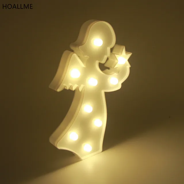 Led Night Light Christmas New Year Decor Angel Lighting Indoor Led Night Light Christmas New Year Decor Angel Lighting Indoor Lamp Flamingo Pinele Cactus