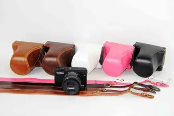 

Classical Retro PU Leather Camera Bag Case Cover Strap For Canon EOS M10 EOS-M10 This seller accepts
