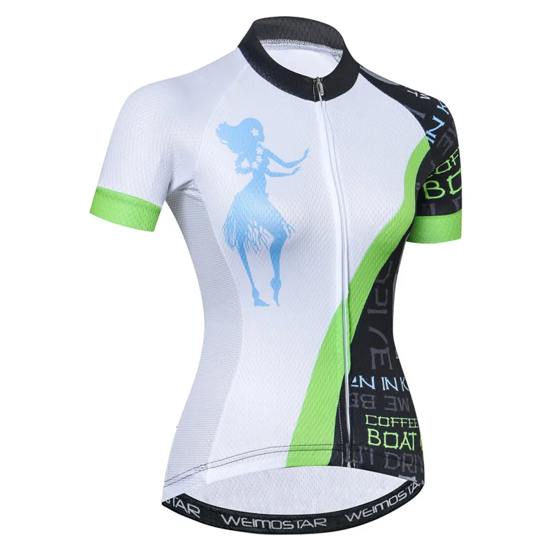 Color 3 Weimostar дышащая Велоспорт Джерси рубашка Для женщин Pro Team Велосипедная форма Лето MTB велосипеда трикотажный топ быстросохнущая Велосипедный Спорт Одежда - Цвет: Color 3