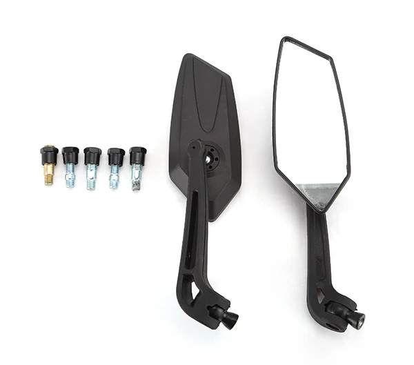 

Black Motorcycle Rear View Mirrors Universal Handlebar Side Rearview Mirror 8mm 10mm for Honda Suzuki Yamaha Kawasaki Scooter