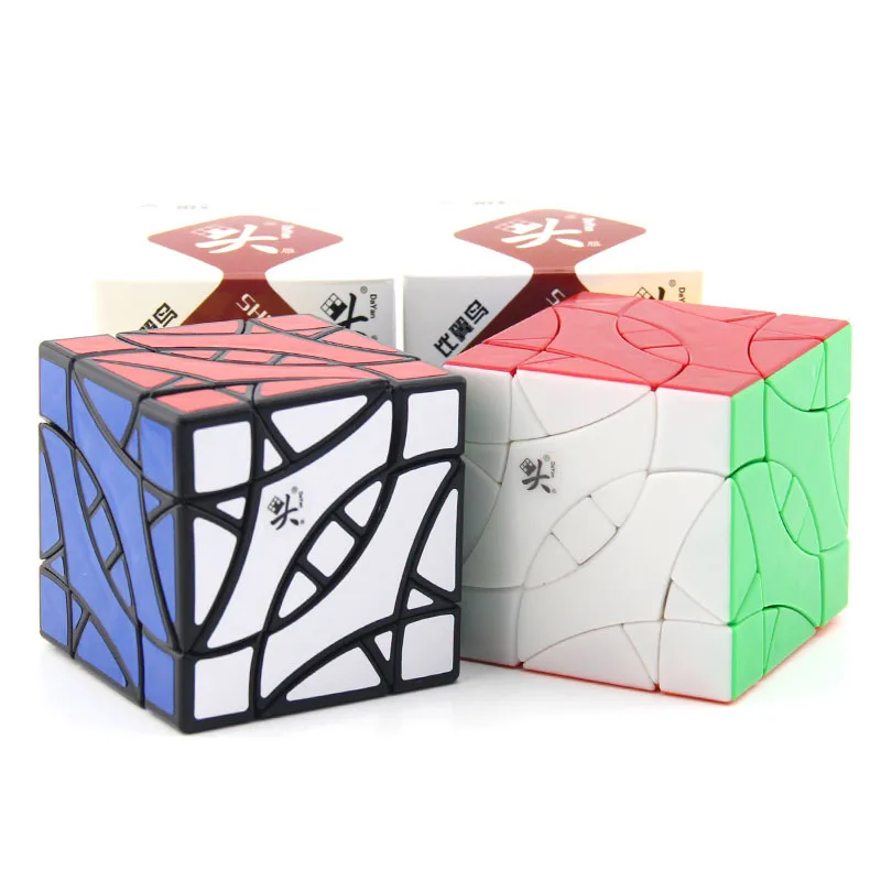 

DaYan Lovebird BiYiNiao 12-axis 3-rank Magic Cube Black Stickerless Strange Shape Cube Toys For Chidren