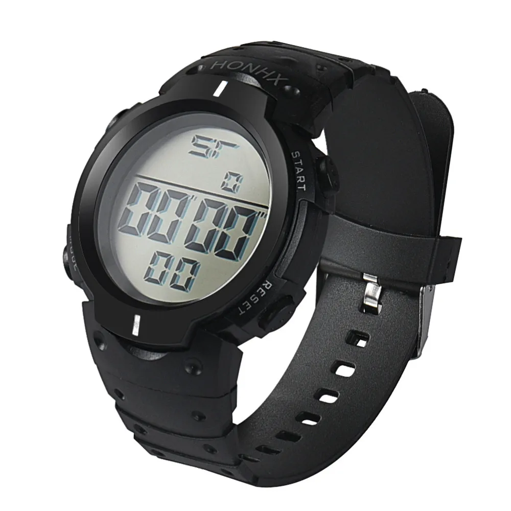 Часы мужские Reloj Hombre модные силиконовые lcd кварцевые наручные часы Цифровые спортивные часы на резиновом ремешке 18JAN23