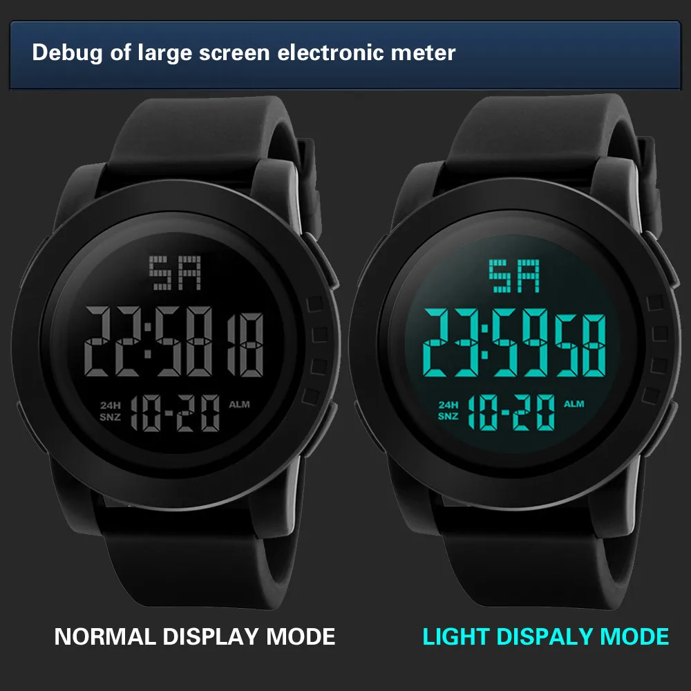 Новые часы Роскошные Мужские аналоговые цифровые военные армейские спортивные светодиодный водонепроницаемые наручные часы Мужские часы Relogio Masculino