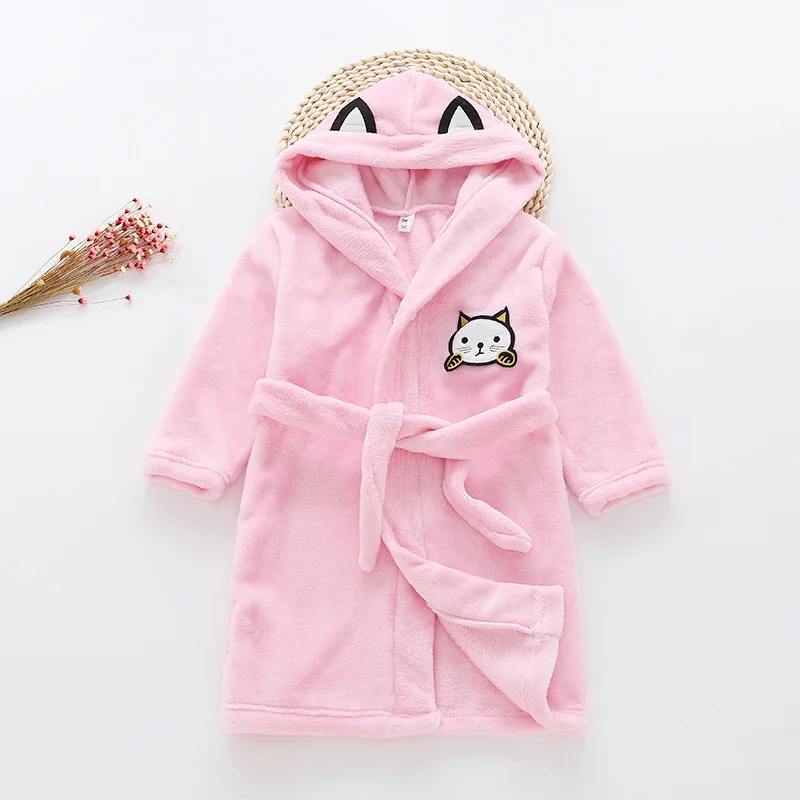 

Soft Children's Pajamas Flannel Kids Boys Girls Home Robe Children's Home Clothes Frenulum Bathrobe Sale Menino Badjas Szlafrok