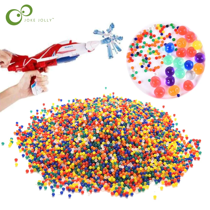 1000pcs soft crystal water paintball gun bullet grow water beads grow