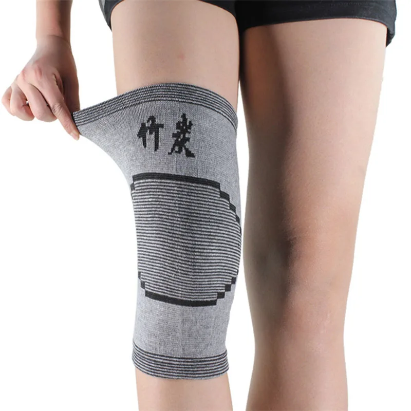 1 пара поддержка колена протектор дышащий наколенник для сустава для облегчения боли при артрите бамбуковое углеродное волокно наколенник
