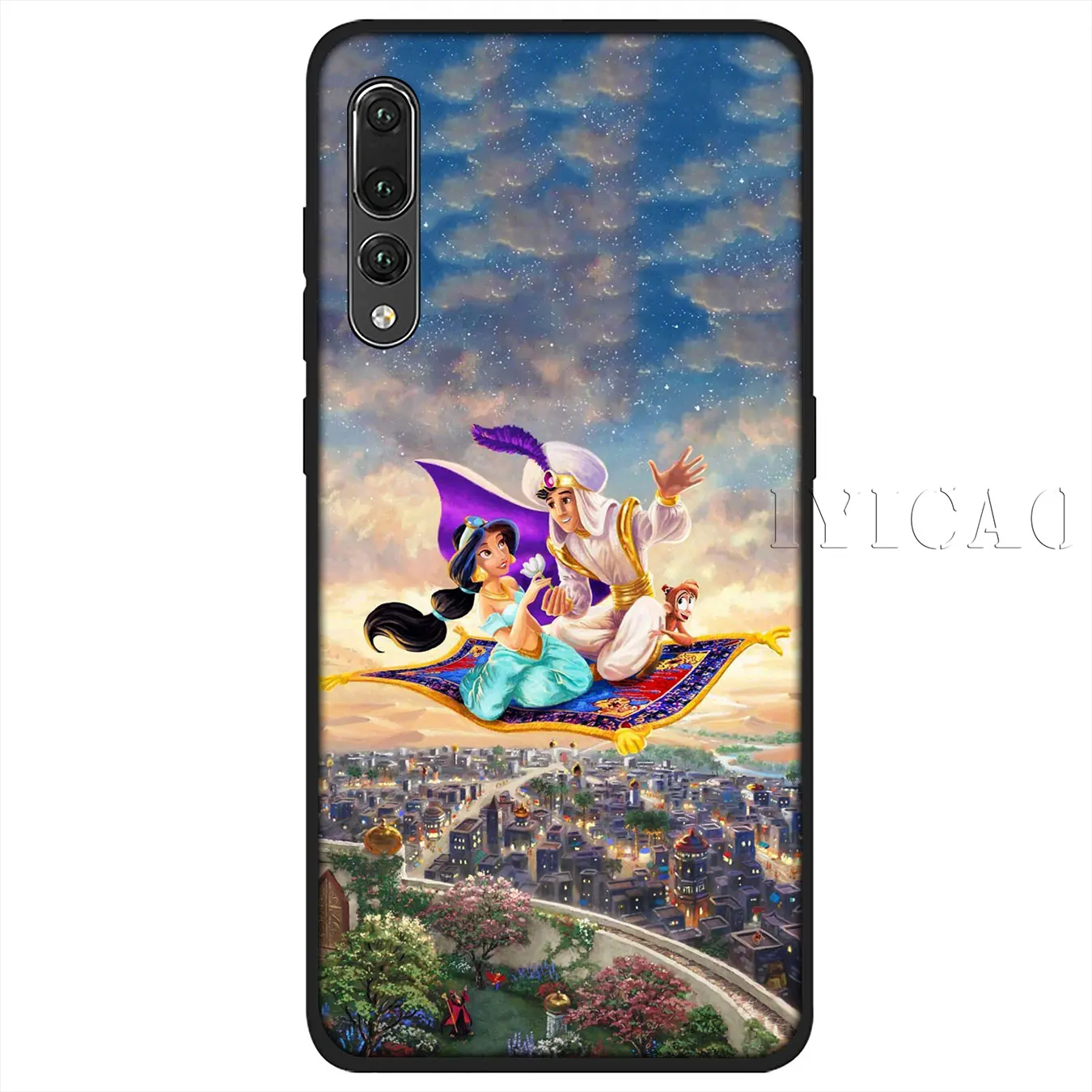 IYICAO Anime Aladdin Cartoon Soft Silicone Case for Huawei P30 P20 Pro P10 P9 P8 Lite Mini 2017 2016 2015 P Smart 2019 Cover