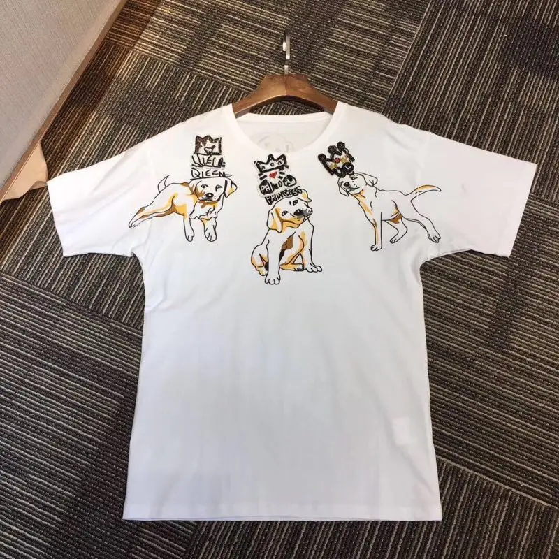 

Fengguilai Top Quality Luxury Fashion 2018 T -Shirts Famous Brands Europe Designer Party Style Women 'S Clothing
