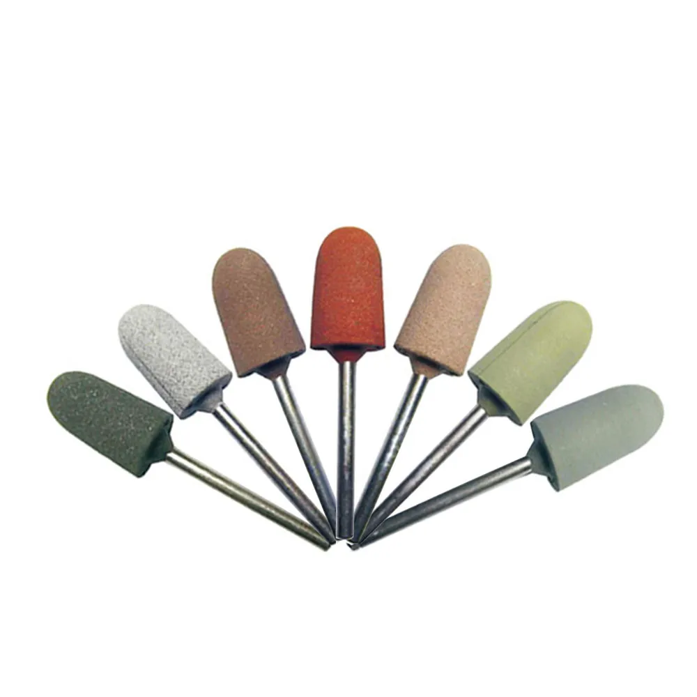 

Coloured Rubber Grinding Head Tool For Polishing Machine Buffing Ear Impression Earmold DIY Earphone Shell 3mm Shank